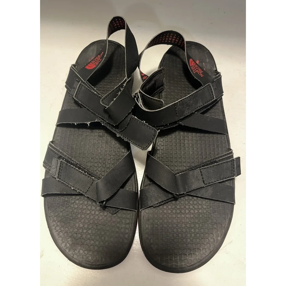 The‎ North Face Sandals Black Mens 11 HooknLoop Straps Open Toe Hydrotrak
